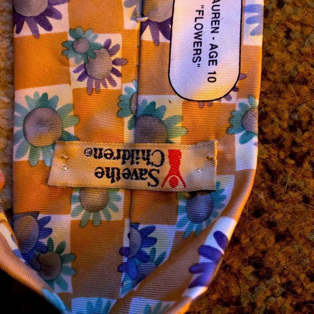 Save the children tie vintage